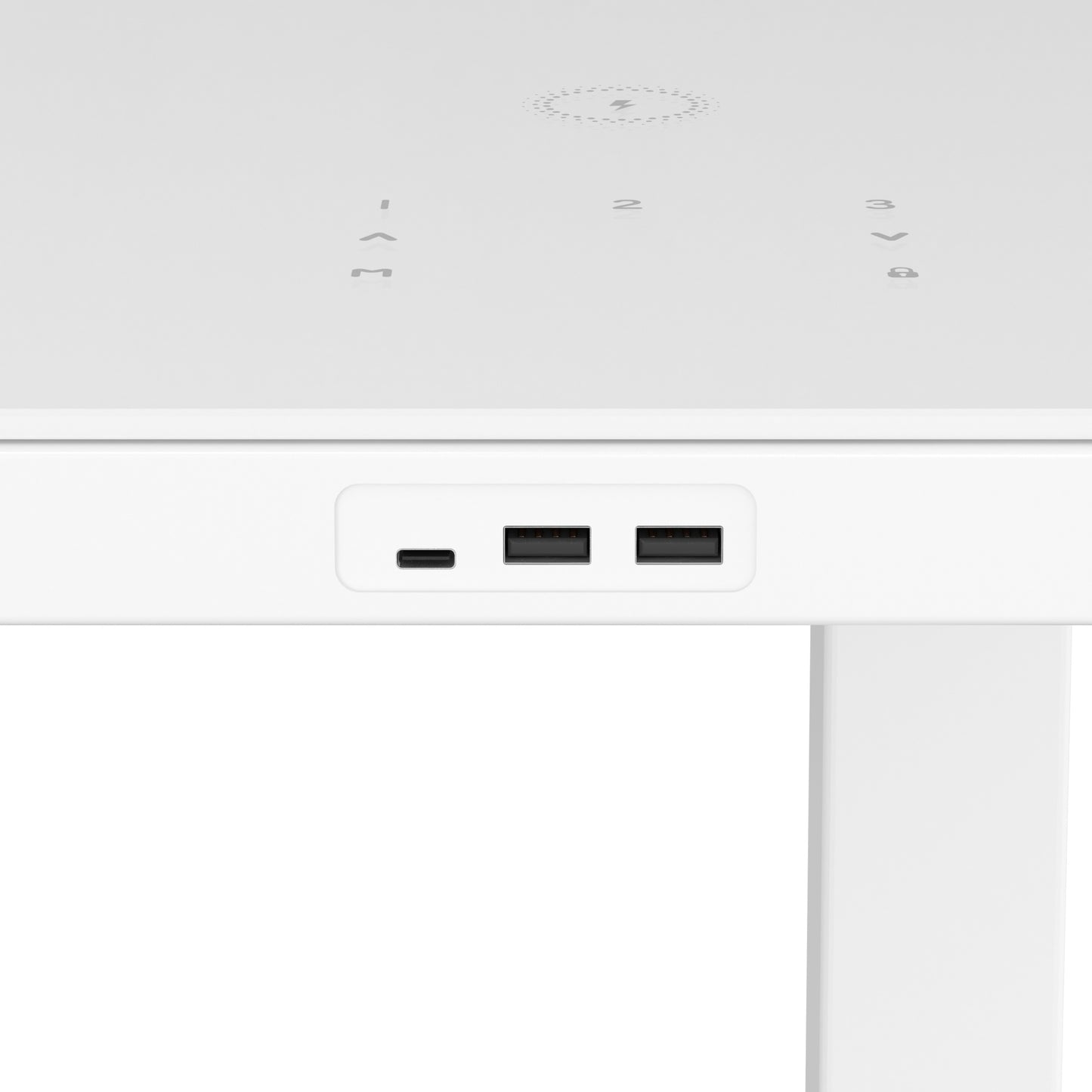 Home – Compact Smart Sit-Stand Desk with Glass Top & Integrated Drawer