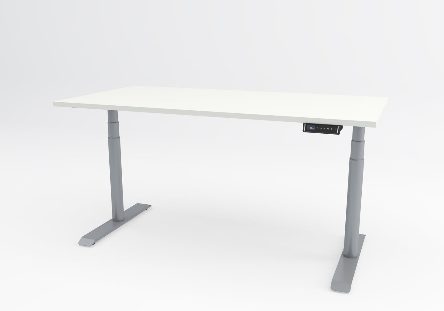 Ring Ergonomic Standing Desk | Dual Motor, Round Legs, Bluetooth Handset