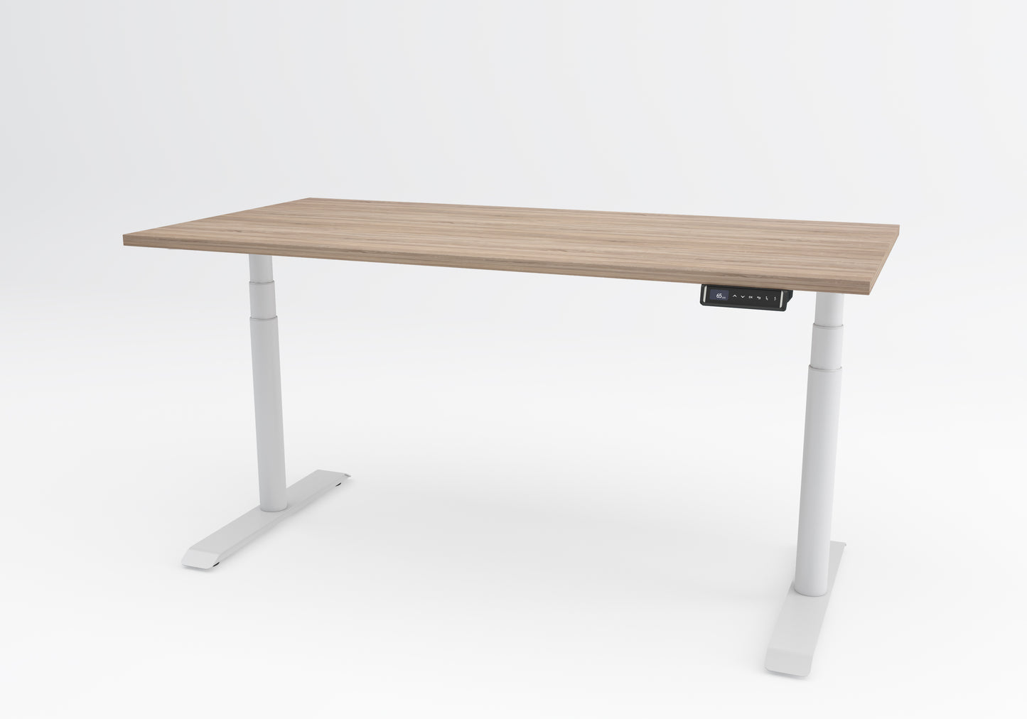 Ring Ergonomic Standing Desk | Dual Motor, Round Legs, Bluetooth Handset