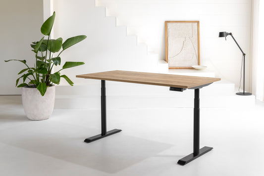 Ring Ergonomic Standing Desk | Dual Motor, Round Legs, Bluetooth Handset